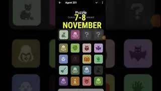 Agent 301 Daily combo card 7-8 November  | Agent 301 Puzzle Solved Today 7 November  | Major Puzzle