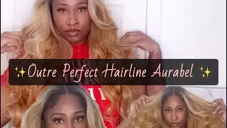 Full Review: Outre Perfect Hairline - Aurabel in DRF4 Vanilla Caramel #outrehair #wigreview #beauty