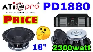 Ati Pro PD1880 Price And Review | 18inch 2300watt Bass Speaker Full Details | Dj Rock