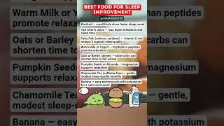 Best Food for Sleep Improvement