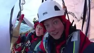 Greenpeace climbers give tour of 'occupation home' as police prepare their removal