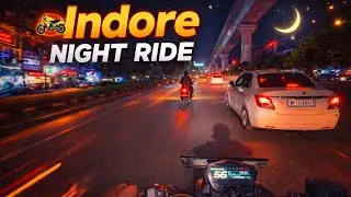 Indore Night Ride 🌃 | Clean City Night View on Bike | Midnight Ride Experience