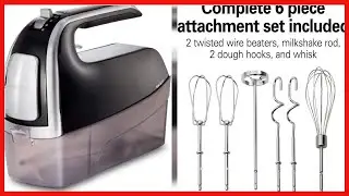 Great product -  Hamilton Beach Electric Hand Mixer with Snap-On Case, Twisted Wire Beaters, Milksha