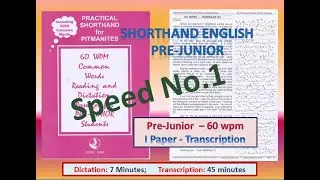 Shorthand English 60 words per minute