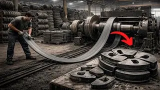 Incredible Recycling Of Old Tyres to Make Wheels Brake Drums | Amazing Factory Process