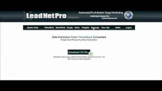 Leadnetpro lead generation Demonstration