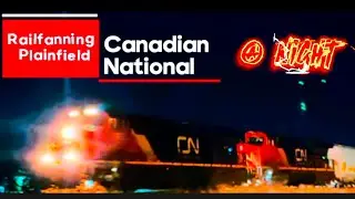 💥 Epic Canadian National Train Video: Night Ride Through Plainfield (HD)