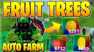 🌴 Roblox Skyblox Fruit Tree AUTO FARM... (LEMON, APPLE, & ORANGE FRUIT TREES)