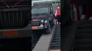 Mahindra showroom thar entry🔥🖤#shorts #trending #new #4x4 #mahindrathar #showroom #thar