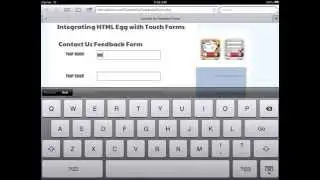Adding a feedback form by integrating HTML Egg with Touch Forms