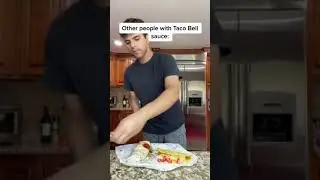 Я вылил ведро соуса на свой TACO Bell (огромный беспорядок!!) #шорты