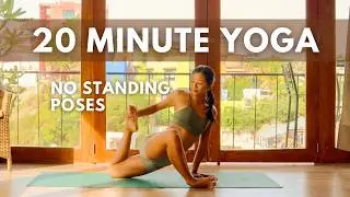 20 Minute Gentle Yoga Flow - No Standing Poses for Hips and Low Back