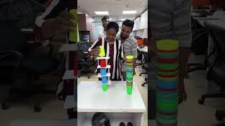 Can I Build the Ultimate Paper Cup Tower? #challenge #paper #papercollage #cupcakelove #towerhill
