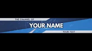 FREE Banner Template For Youtube Channel #44 Photoshop | DOWNLOAD (2020)