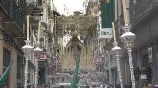 (4k) Curva Calle Granada Pollinica [Cristo y Virgen] - Málaga 2024