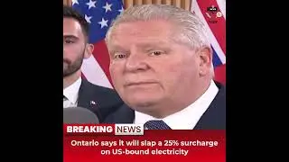 Desitdown News (Ontario says it will slap a 25% surcharge on US bound electricity) #desitdown #news