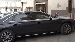 NewTuscia TV: Arrivo presidente Mattarella alla chiesa di Santa Rosa