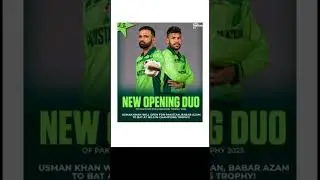 New opening pair for Pakistan in champion trophy #shorts #cricket #ct25