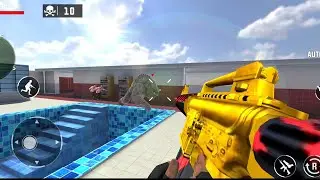Anti Terrorist Shooting Game - 3D Gun Games - Survival Mode - Zombie Attack - Android Gameplay #6