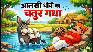 चतुर गदहा |  Hindi Moral Story | kahani |bed time story | cartoon story | कहानी