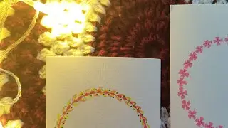 How to make circle line floral paint || Tutorial || Easy painting for beginners #drawing 