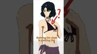 Mistake When Drawing Chest - Quick Art Tips #art #sketch #shorts #tutorial #drawingtutorial #anime