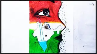 Oil pastel drawing | motivational drawing | save earth save life  || Art Lab