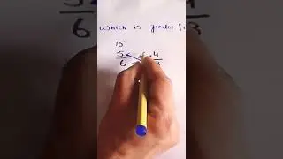 Circle the Greater Fraction #fraction #fractiontricks #greatest #viral #shorts