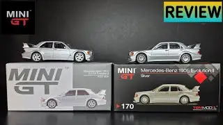 New vs Old!  Mini GT - Mercedes Benz 190E Evolution II Silver - REVIEW
