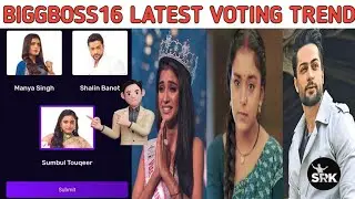 BIGGBOSS16 LATEST VOTING TREND!  Big boss 16 voting list!
