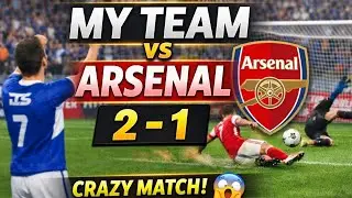 My team vs Arsenal😱|crazy match|DLS game play.