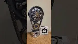 Motorized Rotating Chain Clock