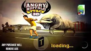 Angry Buffalo Attack 3D Android Game Play Video by Tapinator Inc Full HD