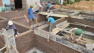 The most economical way to build a solid reinforced concrete house, part 2. House foundation #build