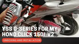YSS G-SERIES 330mm INSTALLATION FOR MY HONDA CLICK 150i