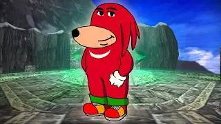 Knuckles is just a chill guy in Sonic Adventure