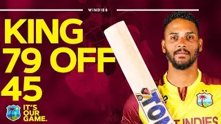 An Innings Fit For a 👑 | Brandon King Goes BIG 💥 | 79 off 45 EVERY BALL 📺