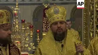 Service following Ukraine Orthodox break with Russian church