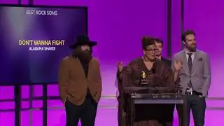 Alabama Shakes won Best Rock Song & Best Alternative Music Album at the 58th Grammys, 2016