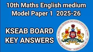 10th Maths English model 1 paper Answers. 10ನೇ ತರಗತಿ&zwnj;   ಪ್ರಶ್ನೆ ಪತ್ರಿಕೆ 1 ಉತ್ತರಗಳು. @learneasilyhub 