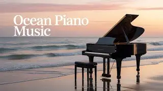 Deep Sleep Piano with Ocean Sounds | Stress Relief and Relaxation