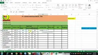 CARA MENGGUNAKAN RUMUS LOGIKA IF, RANK, SUM, AVERAGE MS EXCEL