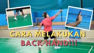 Cara mudah melakukan BACKHAND untuk pemula.