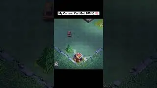Cannon Cart With Highest IQ 🧠😱 - COC | #clashofclans #cocshorts #shorts