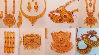latest gold Rani Haar design| gold puchi design| gold necklace design| gold Chudi set design|tevta