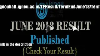 Ignou result June --2018
