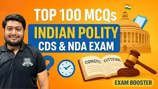 Top 100 Indian Polity MCQs 🔥 | NDA & CDS 2025 Exam Preparation | Most Expected Questions