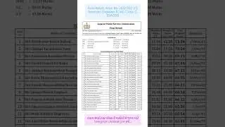 Final Result, Advt. No. 26/2022-23, Assistant Engineer (Civil), Class-2, (GWSSB).   #gpsc #gk