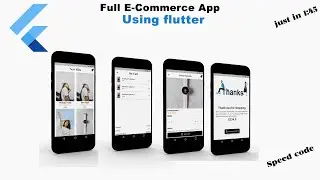 Flutter shop 2021 project for beginners speed code
