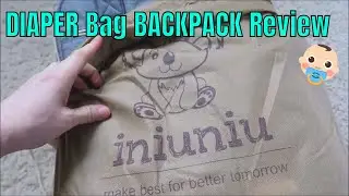 INIUNIU DIAPER BAG Multifunction Backpack With Changing Pad and Stroller Straps Review